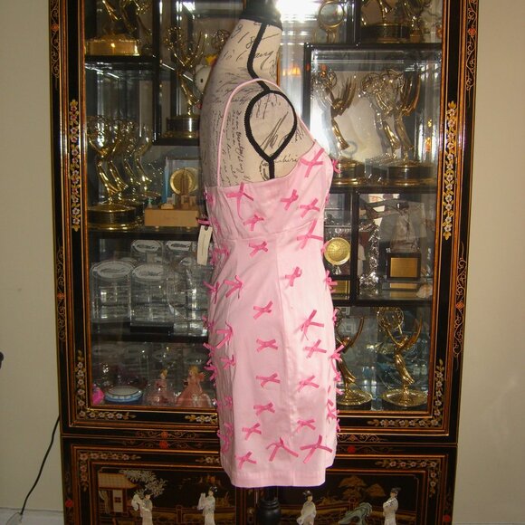 NWT MAEVE THE BRYNNE 3D PINK BOW SPAGHETTI STRAP DRESS 6 - Picture 7 of 9